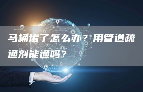 馬桶堵了怎么辦？用管道疏通劑能通嗎？
