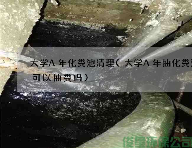 大學(xué)A年化糞池清理(大學(xué)A年抽化糞池車(chē)可以抽糞嗎)