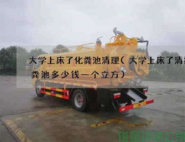 大學(xué)上床了化糞池清理(大學(xué)上床了清掏化糞池多少錢(qián)一個(gè)立方)