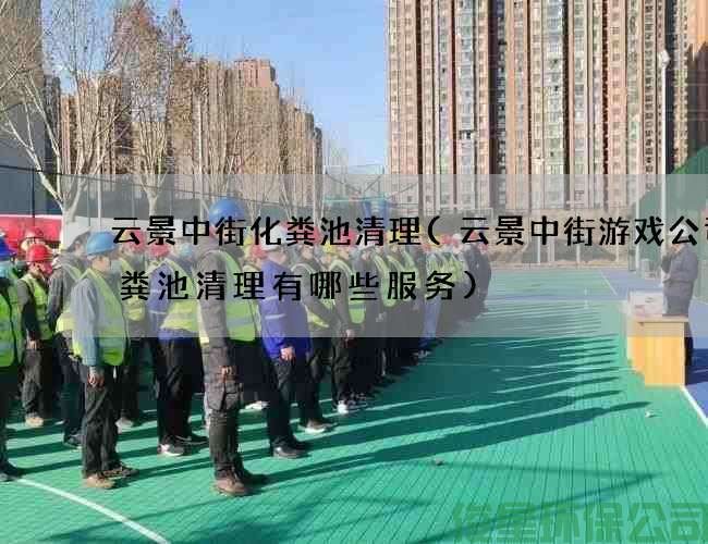 云景中街化糞池清理(云景中街游戲公司化糞池清理有哪些服務(wù))