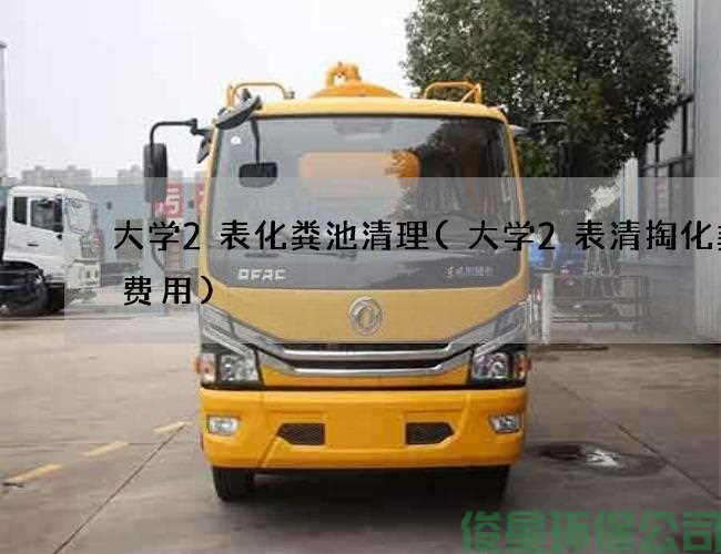 大學(xué)2表化糞池清理(大學(xué)2表清掏化糞池費用)