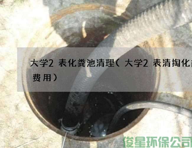 大學(xué)2表化糞池清理(大學(xué)2表清掏化糞池費用)