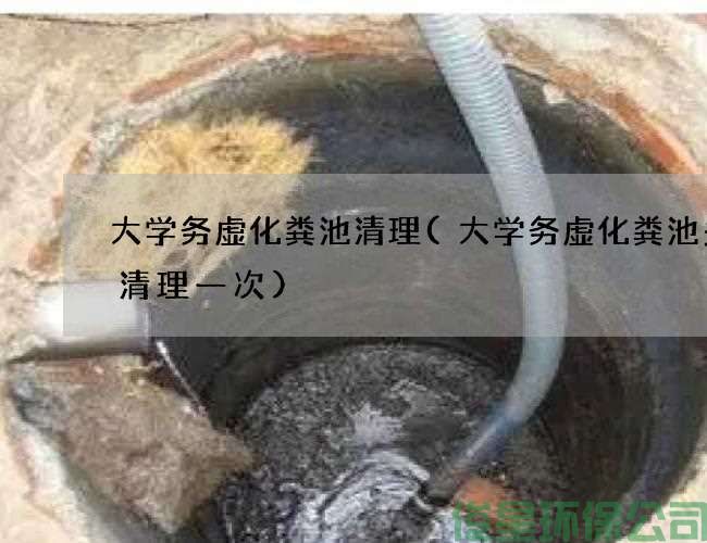 大學(xué)務(wù)虛化糞池清理(大學(xué)務(wù)虛化糞池多久清理一次)
