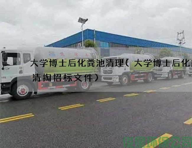 大學(xué)博士后化糞池清理(大學(xué)博士后化糞池清掏招標文件)