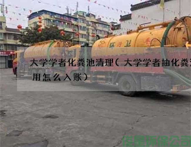 大學(xué)學(xué)者化糞池清理(大學(xué)學(xué)者抽化糞池費用怎么入賬)