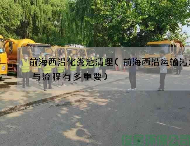 前海西沿化糞池清理(前海西沿運輸污水井與流程有多重要)