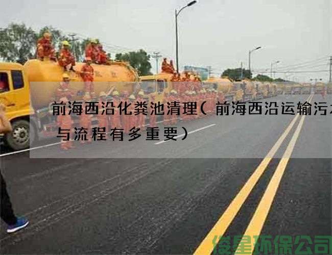 前海西沿化糞池清理(前海西沿運輸污水井與流程有多重要)
