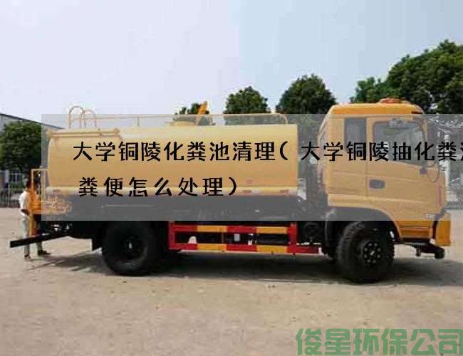 大學(xué)銅陵化糞池清理(大學(xué)銅陵抽化糞池的糞便怎么處理)