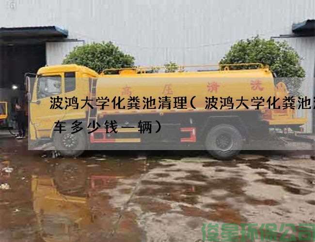 波鴻大學(xué)化糞池清理(波鴻大學(xué)化糞池清理車(chē)多少錢(qián)一輛)