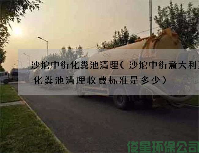 沙坨中街化糞池清理(沙坨中街意大利菜店化糞池清理收費標準是多少)
