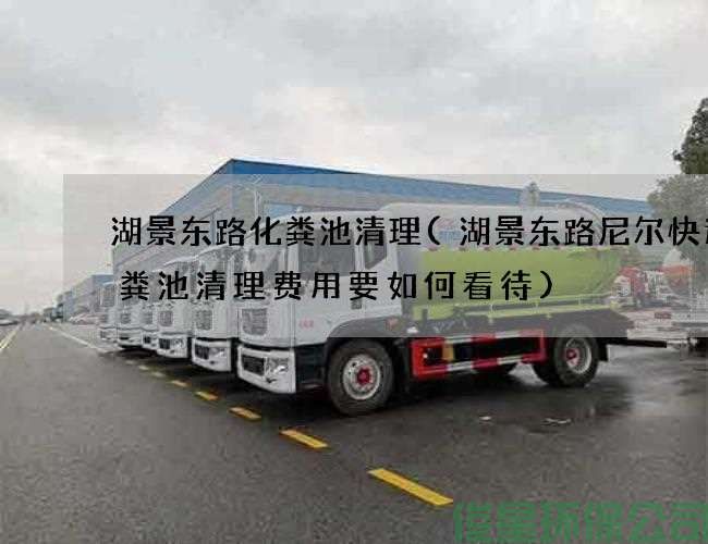湖景東路化糞池清理(湖景東路尼爾快遞化糞池清理費用要如何看待)