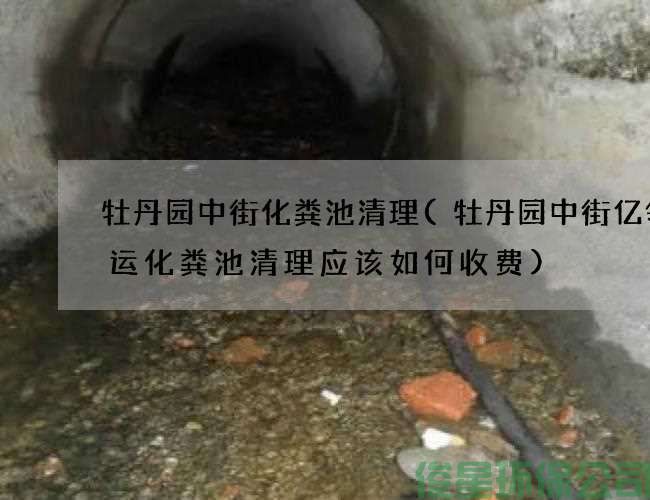 牡丹園中街化糞池清理(牡丹園中街億領(lǐng)速運化糞池清理應該如何收費)