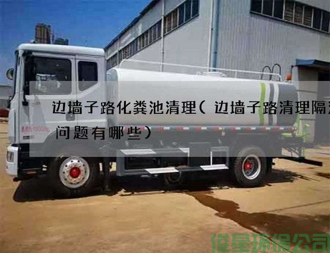 邊墻子路化糞池清理(邊墻子路清理隔油池問(wèn)題有哪些)